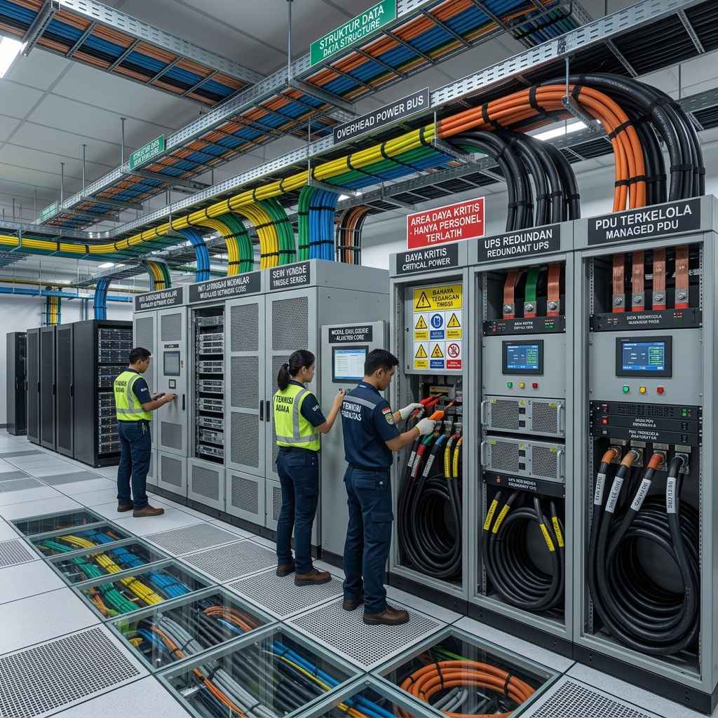 UPS industrial dan enclosure jaringan modular